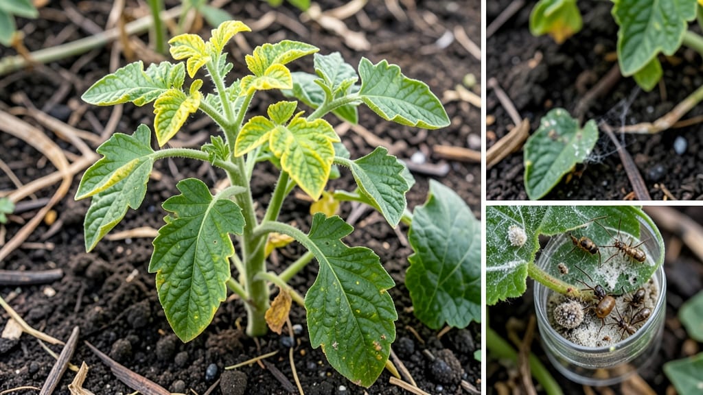 Tomato Leaves Curling: Copper Spray Shield for Fungal Blight Defense