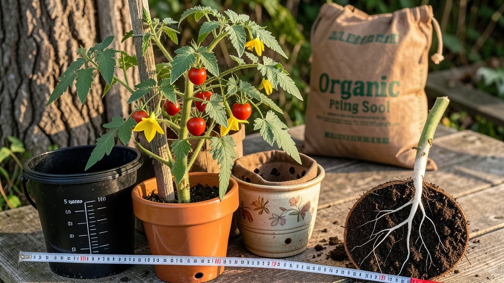 What Size Container for Tomato Plant: Minimum Depth and Width for Healthy Growth