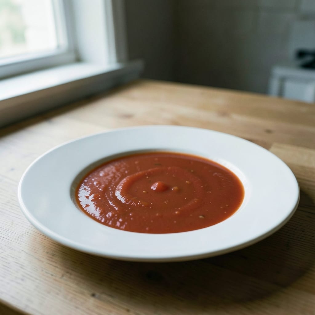 The dish as the corrected method produces it